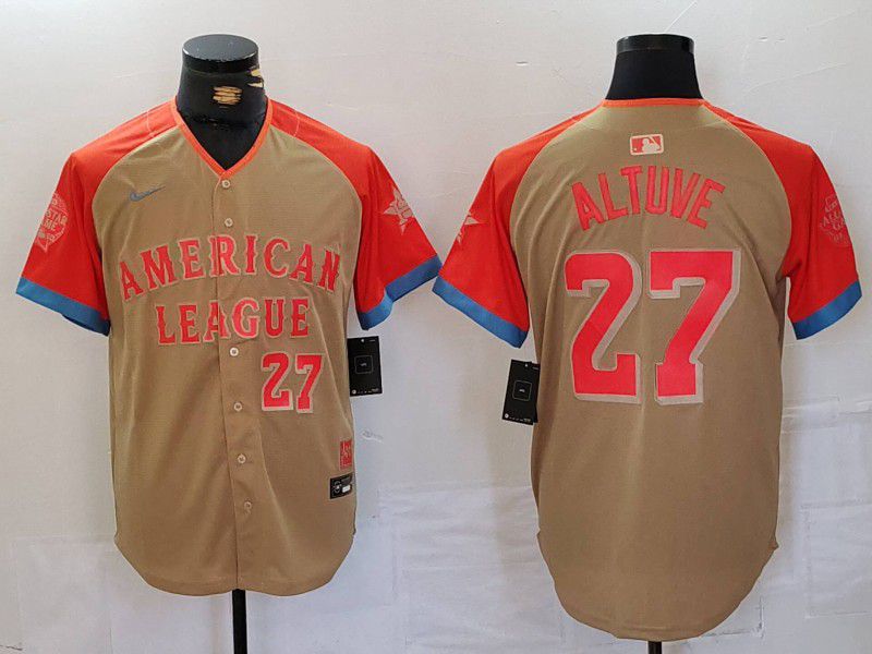 Men Houston Astros 27 Altuve Orange All star 2024 Nike MLB Jersey style 5